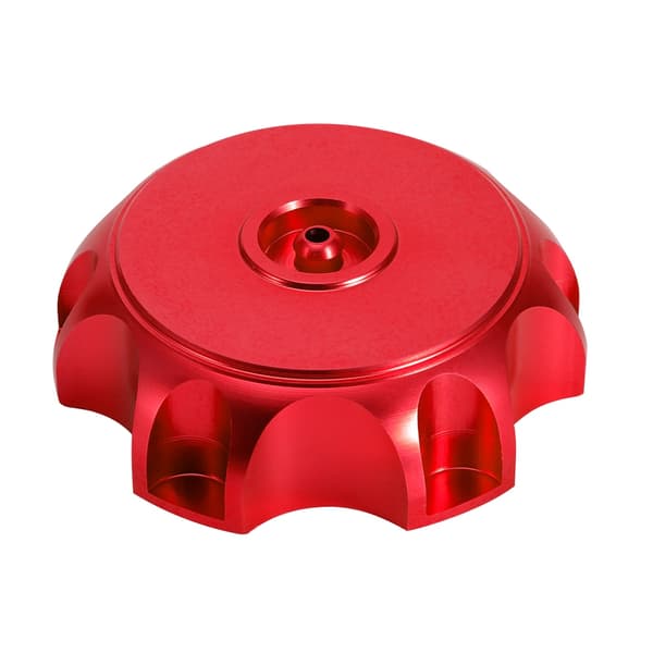 Motorcykel CNC Aluminium Bensintanklock med Andningsventil (Röd)
