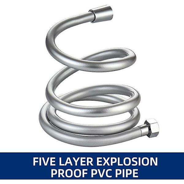 1,5 m universal duschslang i PVC, fem lager, explosionssäker