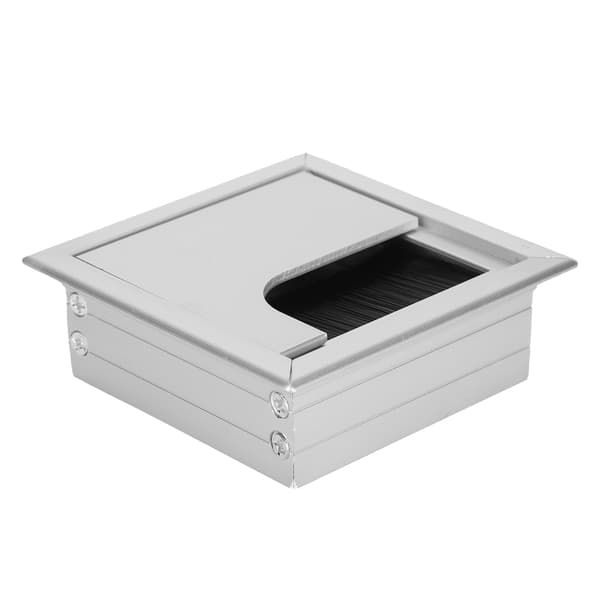 Bordskabelgenomföring i aluminiumlegering med borste för hem och kontor
