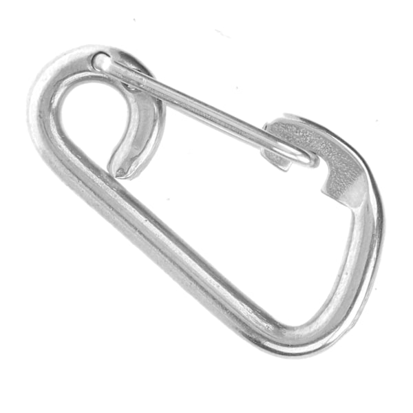 Sikkerhedskrog i rustfrit stål, smedet, enkel, antirust, antikorrosion, stærk fjederlås, tilbehør (60 mm)