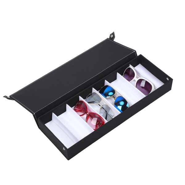 8 Grids Støvtæt Brille Case Organizer Solbriller Opbevaringsboks Smykker Display Container