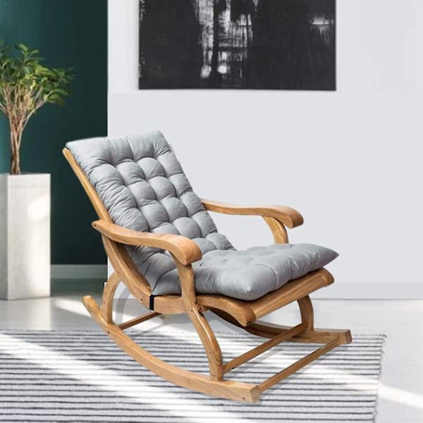 Högryggad gungstolskudde för utomhusuteplats - 120x50x12cm