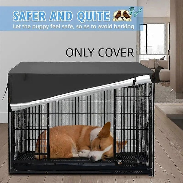 Hund Kjæledyr Trekk Bag Oxford Stoff Vanntett Vindtett Burtrekk for Innendørs Utendørs ZD HU off white 94 x 61 x 63.5cm