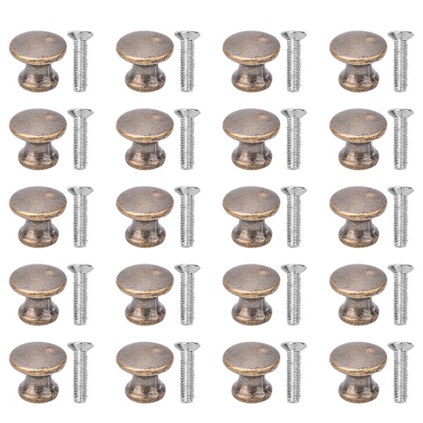 20 set mini svamphuvud handtag nippel spik liten lådskåp Smyckeskrin Knoppar drar