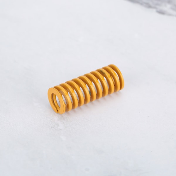50 st 10x25mm legeringsstål gul plan topp varm bädd form fjäder 3D skrivartillbehör