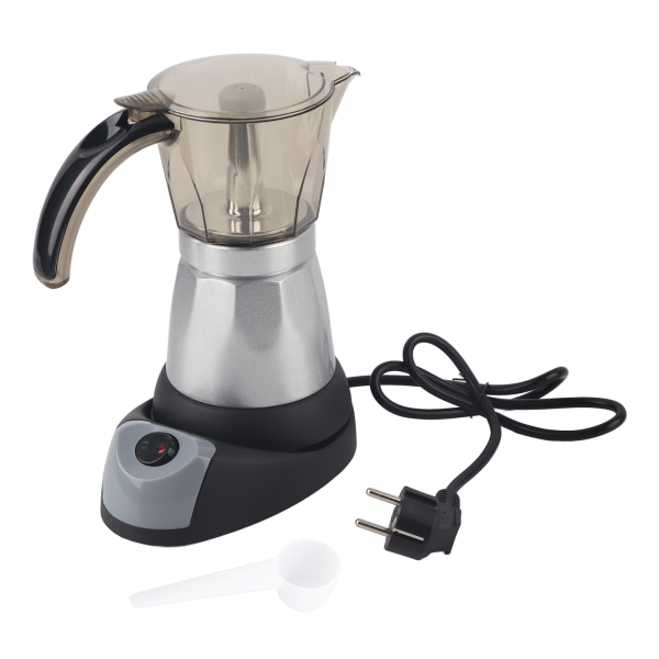Stor kapasitet Elektrisk Moka Pot komfyrtopp Espresso kaffetrakter Kaffetrakter EU-plugg 150 ml