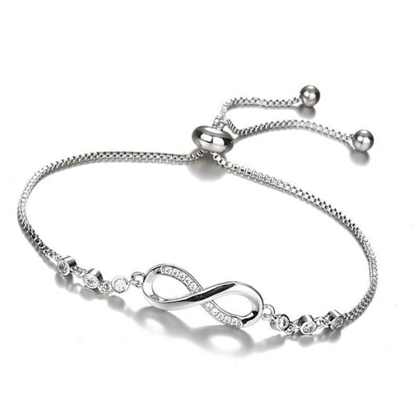 Trendigt armband med strass för kvinnor, justerbart armband i legering med utsökt unikt hänge, smycken för dejting