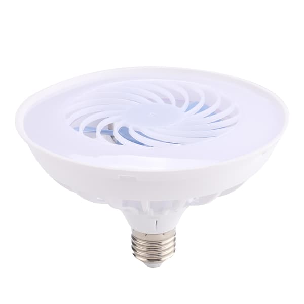 E27 12 W 220V LED Ventilator Lys E27 Lampe Hjem Soveværelse Kontor Natmarked (Hvidt Lys)