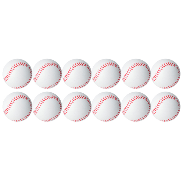 12 STK 6,3 cm Legeplads Fuld kerne Blød EVA elastisk bold Reducer trykket Stress Kid Toy Baseball