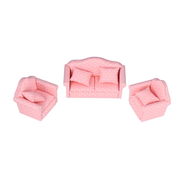 1:12 Miniature Dukkehus Sofa DIY Mini Dukkehus Sofa Møbler Legetøj Tilbehør