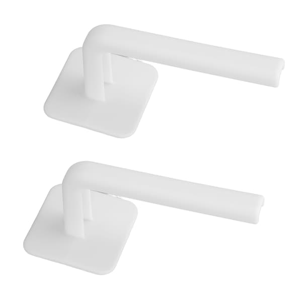 2 stk selvklebende hattehylle oppbevaring display multifunksjonell hattehenger med baklim hvit