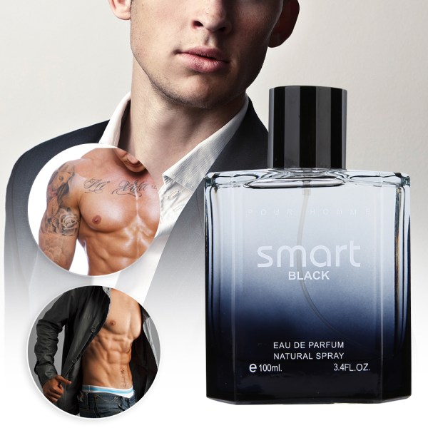 100 ml svart bärbar herrparfym Gentleman Långvarig lätt doft flytande parfym