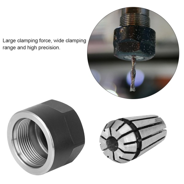 ER11 Chuck Spennhylser Klemmutter Dreiebenk deler for CNC Frese Graveringsmaskin4mm Chuck
