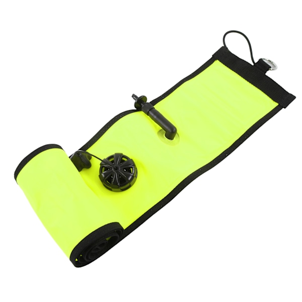 120x15cm Scuba Dykning Overflade Markør Bøje Høj Synlighed Oppustelig Overflade Markør Signal RørGul Grøn