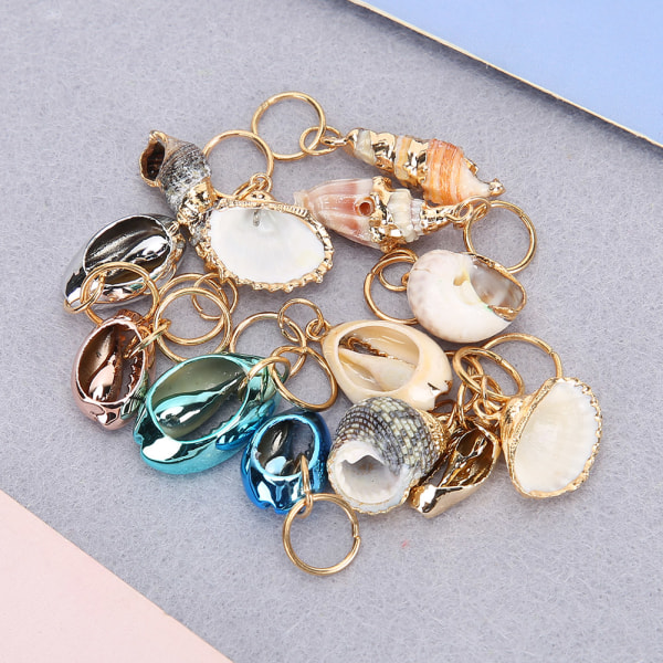 Hårfletteringer Dreadlocks Ring Shell Hårring DIY Hårdekorasjon Tilbehør