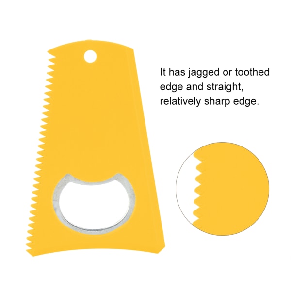 Laadukas kannettava surffilaudan vahakampanpoistotyökalun puhdistustyökalu (keltainen)