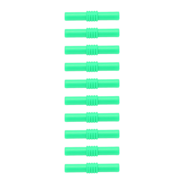 10 stk 4 mm isoleret banankobling hun-til hun-forlænger Bananstik til elektronikapparater Grøn
