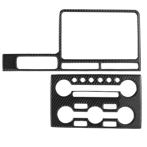2 stk. Carbonfiber Central Control Navigation Trim til Nissan GTR R35 08‑16