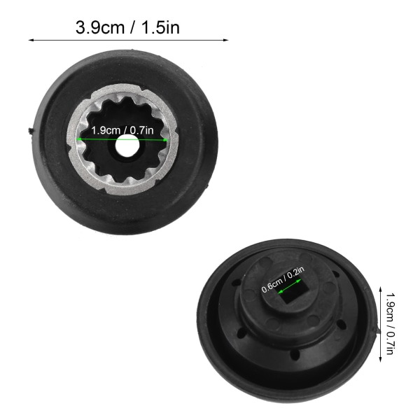 Juicer Blender Base Gear med Skrue Reservedele til RX 1700W Food Blender Tilbehør - Sort - 4 stk.