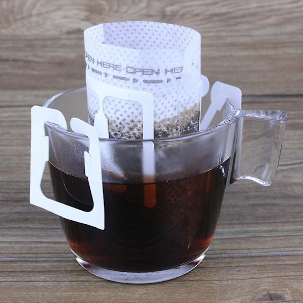 100 Engångs Droppkaffepåsar, Perfekt för Hemmet, Resor, Kontoret