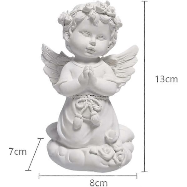 Dekorative Engel Statuer og Figurer Resin Engel Vinger Statue Skulptur Have Statue Figur Bord Midterstykke Dekoration Katolske Religiøse Gaver