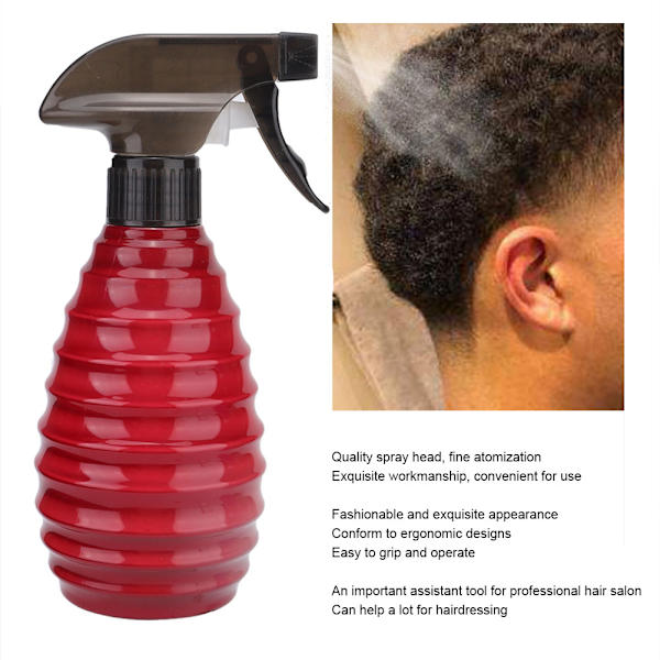 Salong Barber Shop Frisör Sprayflaska Hårstyling Vattenkanna Vattenkokare 400ml Röd