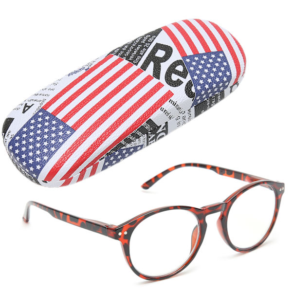 Leopardmønstret ramme eldre unisex lesebriller høy definisjon øyeglass briller +300