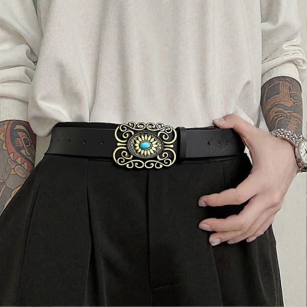 Western turkisbelte Retro Cowboy Midjebelte Kvinner