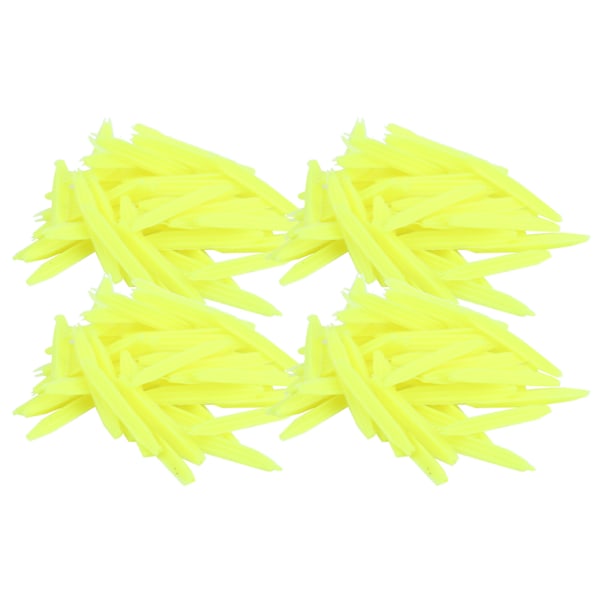 2 poser gummifiskeflåd flydende fisk drift flad hale trekantbøje fiskeri tilbehør gul