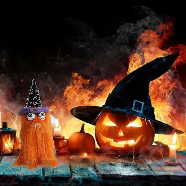 Dekorasjonsdukke Halloween Plysj Borddekor Heks Kjøkkendekorasjon & Hengepynt til Juletre (3 stk. flerfarget)