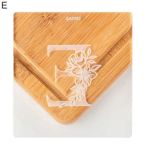 Fondantstämpel Non-Stick Lätt att Ta Ur Akrylbokstav Sigill Relief DIY Kakpräglare Bakning E