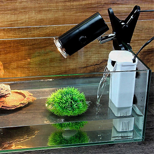 Foss akvariefilterpumpe, skilpadde fisketank filter oksygenpumpe