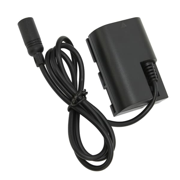 E6 DC-kopplingssats Säker Fullständig Avkodning Dummybatteri med Strömadapter för 80D 70D 5D4 5d3 60D 100‑240VEU-kontakt