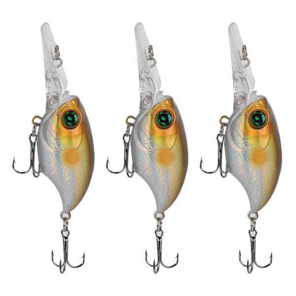 3PCS Djupdykande Skrapa Lockbete Konstgjord Simulering Livsliknande Bete Fiskeutrustning5#