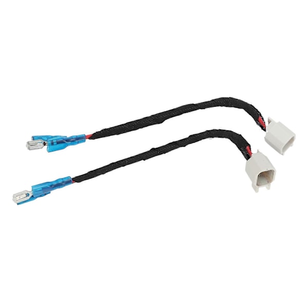 2 ST 6,5 tum/16,5 cm Högtalarinstallationsdistans Uppdateringsring Adapter Svart med Kabelhärva