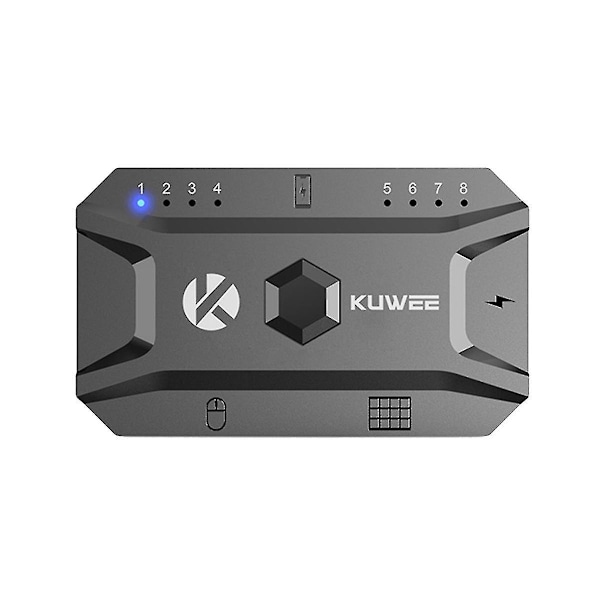 Bluetooth Hub USB 5.0 Muunnin Langallinen Näppäimistö ja Hiiri Langattomaksi Hub-Adapteriksi Tukee 8 Laitetta -B10