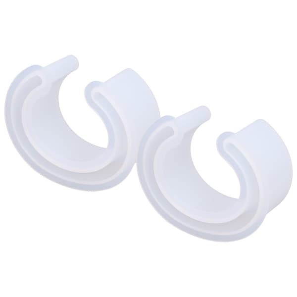 Silikoneform DIY C-formet semi-åben stor størrelse armbånd krystal epoxy silikoneform