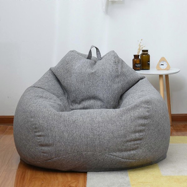 Erittäin suuri säkkituoli sohvanpäällinen aikuisille ja lapsille - Sisäkäyttöön tarkoitettu Lazy Lounger keltainen 80*90cm