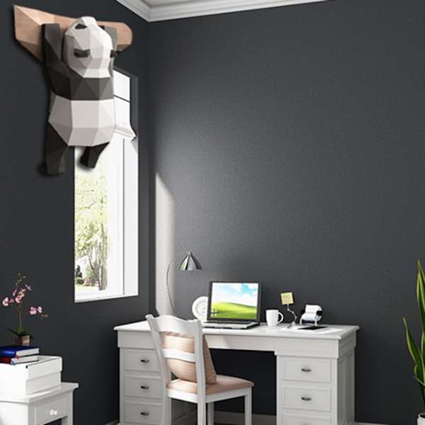 Suloinen Panda 3D-paperimalli DIY Eläin Papercraft Toimintahahmot Palapelit Lapsille Lahja Seinälle Kiinnitettävät Koristeet
