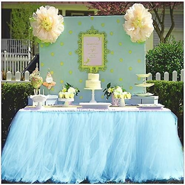 Blå Tulle Rulle - 15cm x 110m - Perfekt för Tutu, Bröllop och DIY-Hantverk