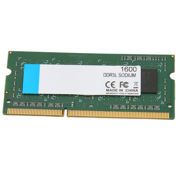 DDR3L SODIMM 1600MHz RAM 64Bits Bredde 204Pin Dataforbindelse Plug and Play 1600MHz RAM til Laptop 4GB