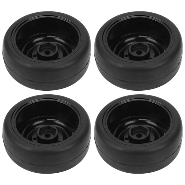 4 st 63MM fjärrkontroll metallhjulnav mjuka däck med adapter för WPL D12 RC-lastbil
