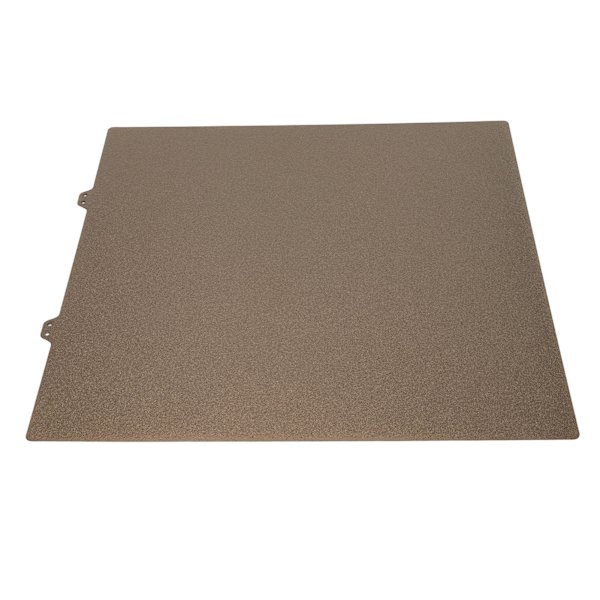 PEI Stålplade PEI Pulvercoating 377x370mm Guld Hot Bed Stålplade 3D Printer Tilbehør til Ender 5 Plus Stålplade