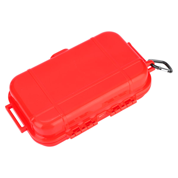 Udendørs overlevelse Stødsikker vandtæt opbevaringstaske Lufttæt bæreboksbeholder (rød)