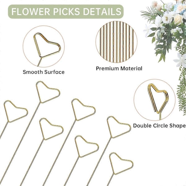 40 st Blomsterkorthållare för Buketter, Bröllopsdekorationer