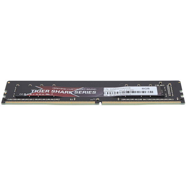 DDR4 RAM Sleek Aluminium Højtydende PCB DDR4‑2666MHz PC4‑25600 Desktop Hukommelse 8GB