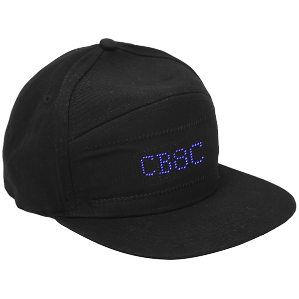 Bomullsplast Peaked Cap LED Luminescens Redigerbar Kul Hatt for Utendørsfest Scene