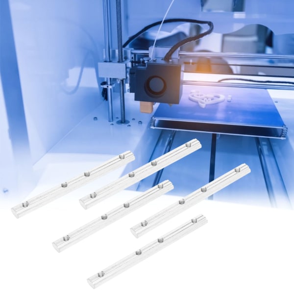 5 stk 20 aluminiumsprofil lige konnektor forlænger til CNC-værktøjsmaskine EU-standard