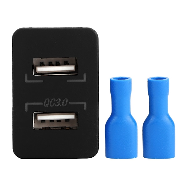 Dual QC3.0 Hurtiglading Dual USB Lader Socket Modifikasjon For Telefon (Grønn)