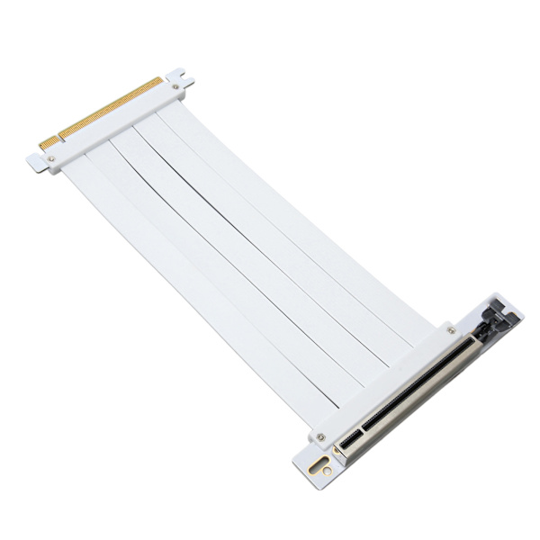 PCIE 4.0 X16 -jatkokappale 128 Gt/s Oikea kulma EMI-suojaus Plug and Play GPU-jatkokaapeli RTX3090 RTX3080 RTX3070 11,8 tuumaa